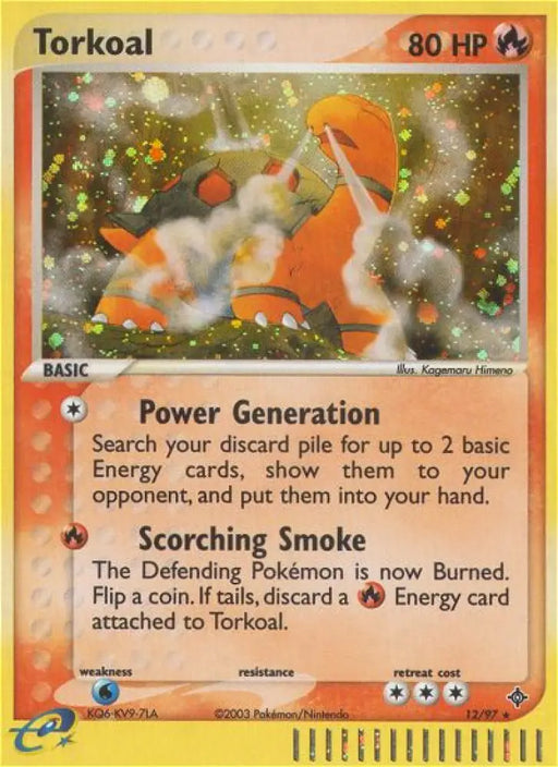 Torkoal (12/97) [EX: Dragon] - Pokemon Single