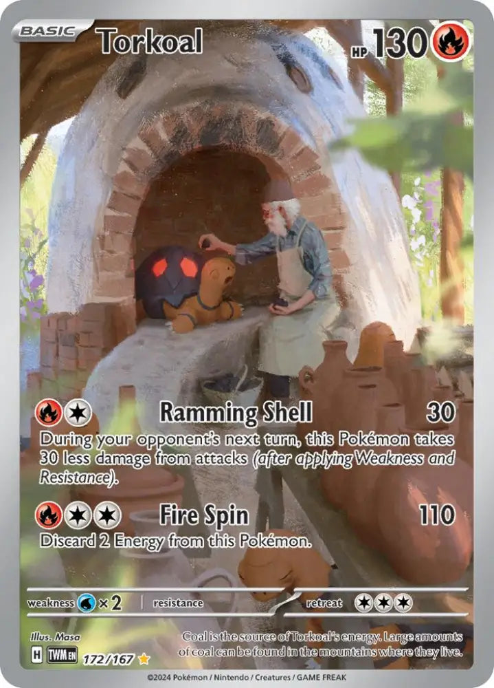 Torkoal (172/167) [Scarlet & Violet: Twilight Masquerade] - Pokemon Single
