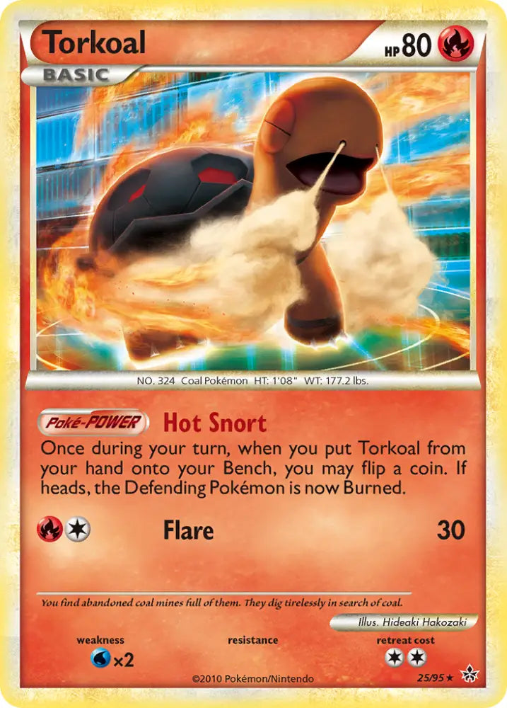 Torkoal (25/95) [HeartGold & SoulSilver: Unleashed] - Pokemon Single
