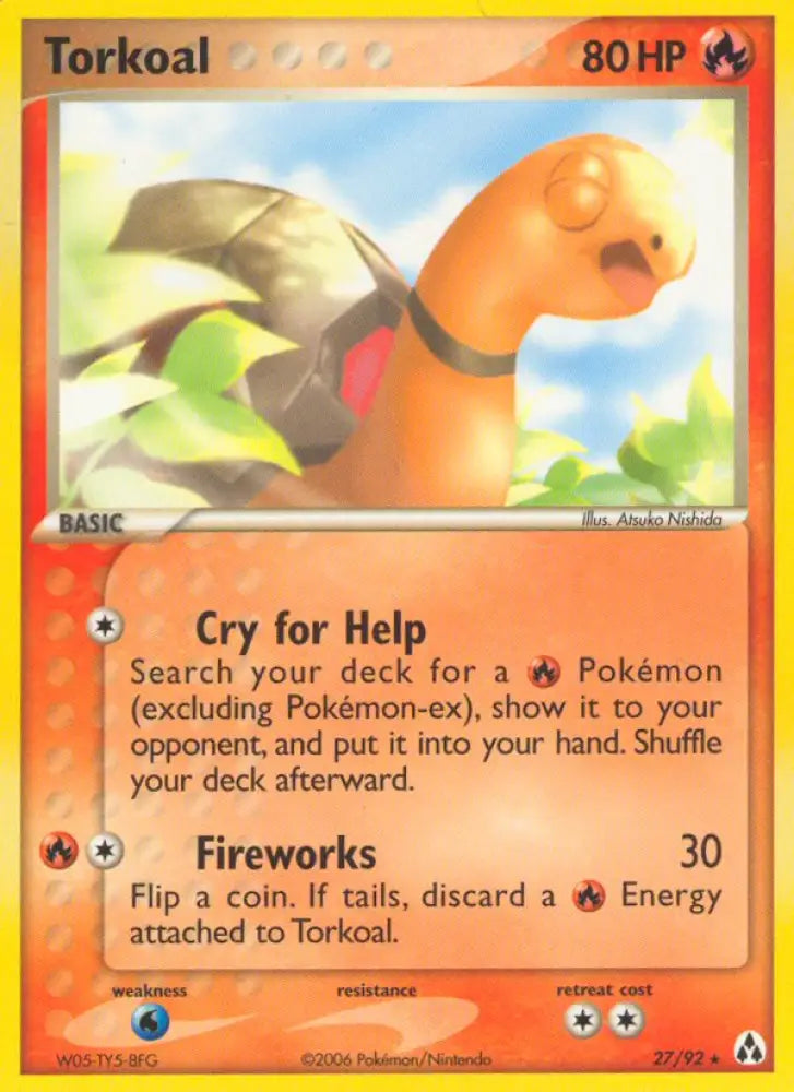 Torkoal (27/92) [EX: Legend Maker] - Pokemon Single