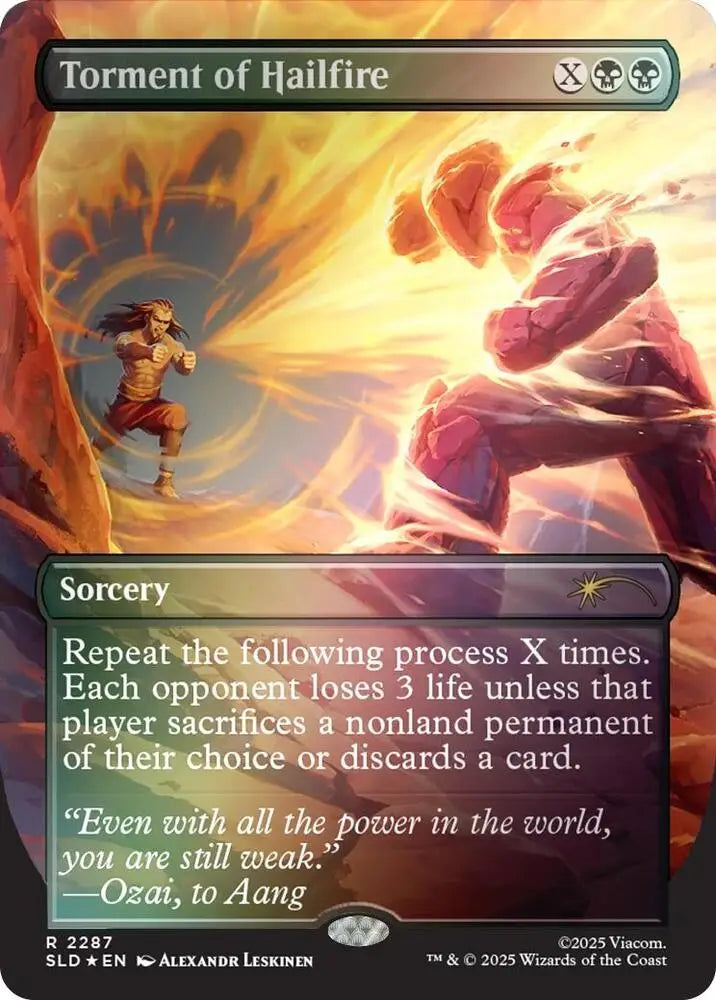 Torment of Hailfire (2287) (Rainbow Foil) [Secret Lair Drop]