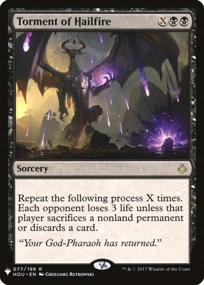 Torment of Hailfire [Mystery Booster] - MTG Single