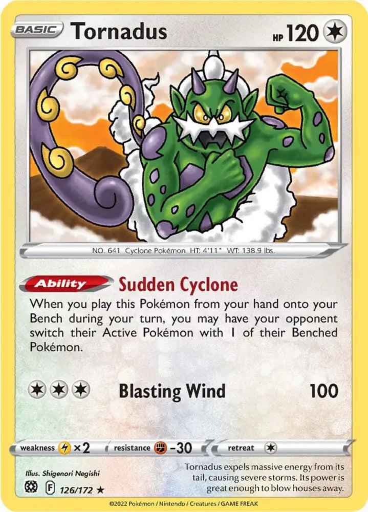 Tornadus (126/172) [Sword & Shield: Brilliant Stars] - Pokemon Single
