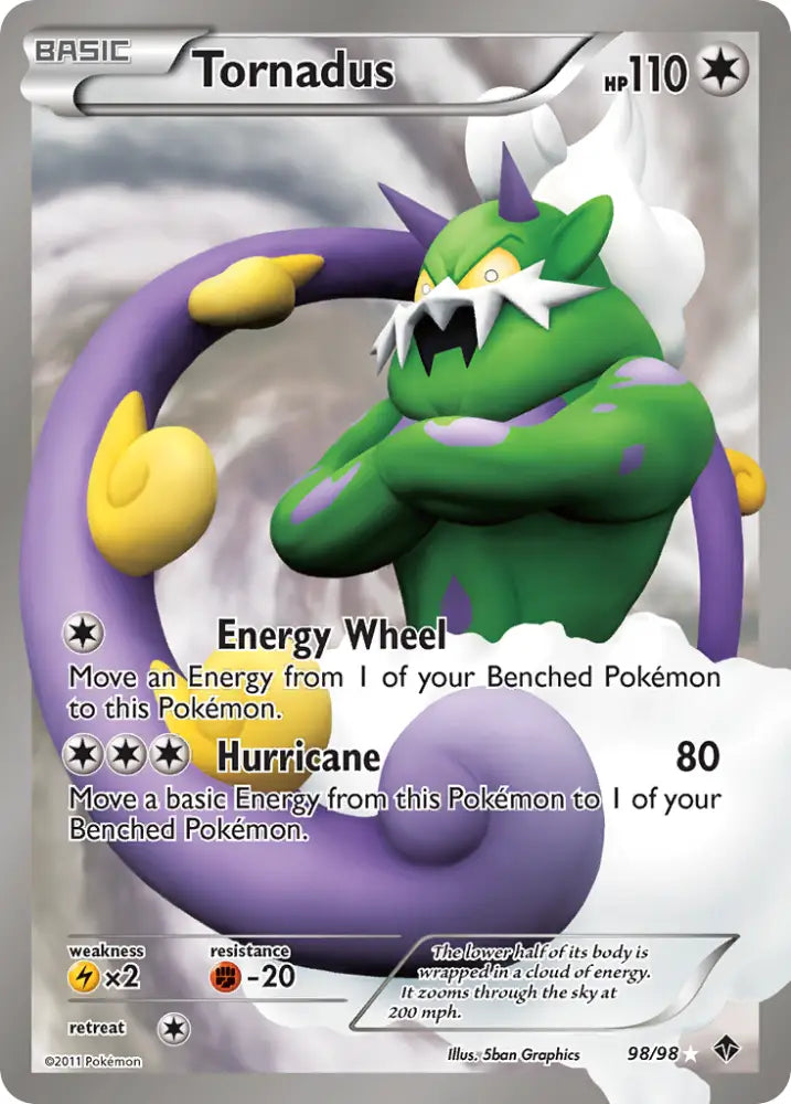 Tornadus (98/98) [Black & White: Emerging Powers] - Pokemon Single