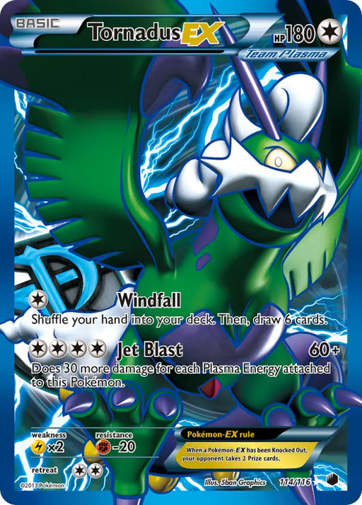 Tornadus EX (114/116) [Black & White: Plasma Freeze] - Pokemon Single