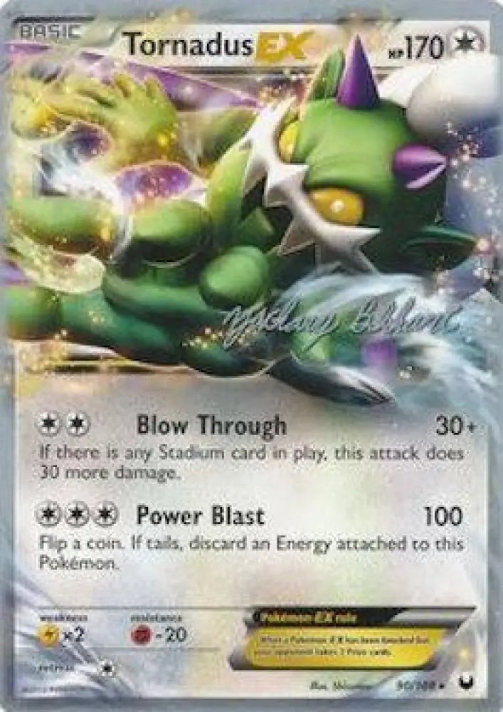 Tornadus EX (90/108) (CMT - Zachary Bokhari) [World Championships 2012] - Pokemon Single