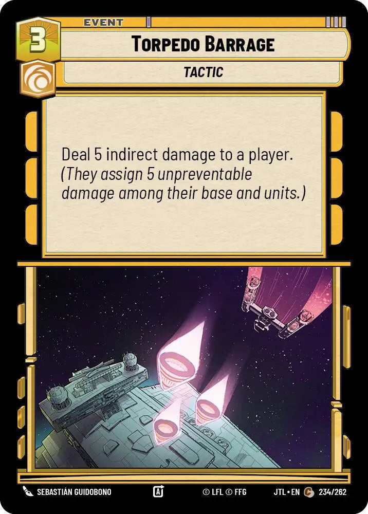 Torpedo Barrage (234/262) [Jump to Lightspeed] - Star Wars: Unlimited Single