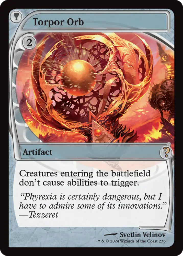 Torpor Orb (Future Sight) [Mystery Booster 2] - MTG Single
