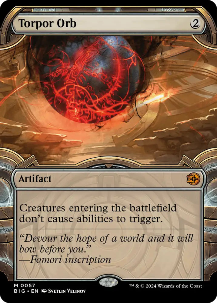 Torpor Orb (Showcase) [Outlaws of Thunder Junction: The Big Score] - MTG Single