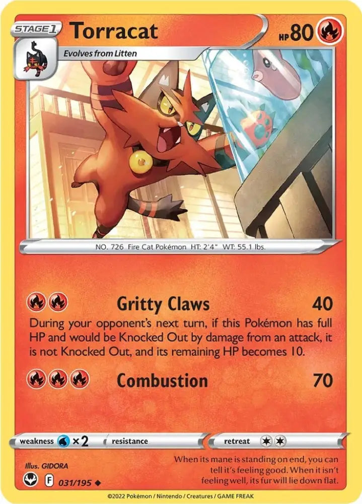 Torracat (031/195) [Sword & Shield: Silver Tempest] - Pokemon Single