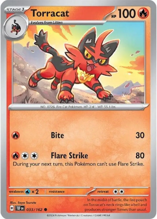 Torracat (033/162) [Scarlet & Violet: Temporal Forces] - Pokemon Single
