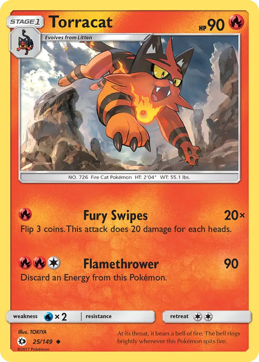 Torracat (25/149) [Sun & Moon: Base Set] - Pokemon Single