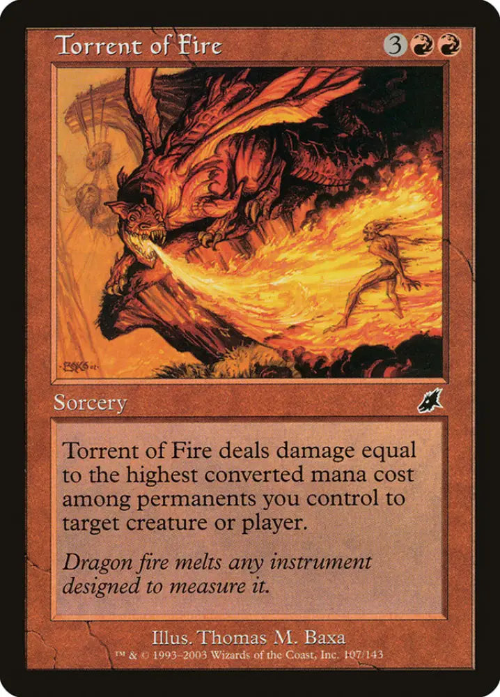 Torrent of Fire [Scourge] - MTG Single