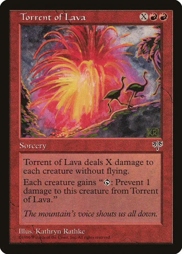 Torrent of Lava [Mirage] - MTG Single