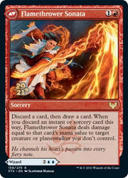 Torrent Sculptor // Flamethrower Sonata [Strixhaven: School of Mages Prerelease Promos] - MTG Single