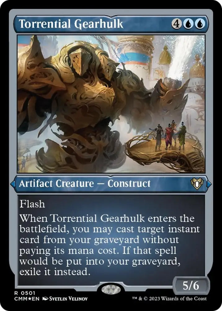 Torrential Gearhulk (Foil Etched) [Commander Masters] - MTG Single