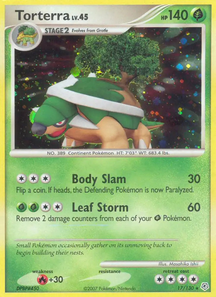 Torterra (17/130) [Diamond & Pearl: Base Set] - Pokemon Single