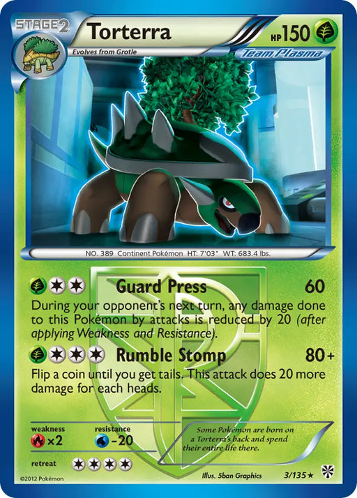 Torterra (3/135) [Black & White: Plasma Storm] - Pokemon Single