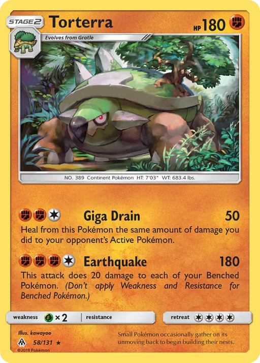 Torterra (58/131) [Sun & Moon: Forbidden Light] - Pokemon Single