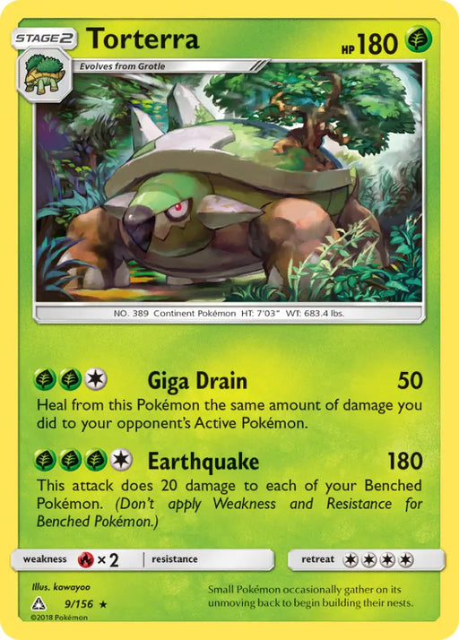 Torterra (9/156) [Sun & Moon: Ultra Prism] - Pokemon Single