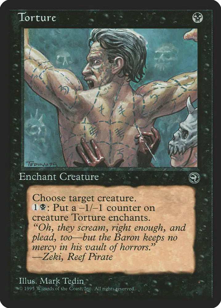 Torture (Zeki Flavor Text) [Homelands] - MTG Single