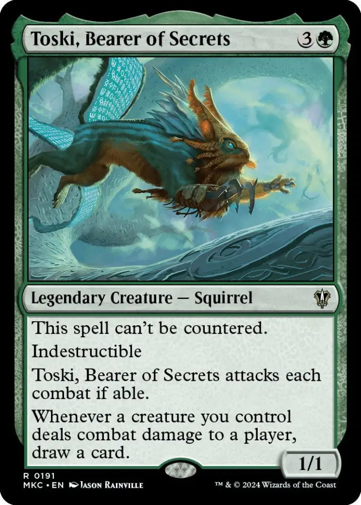 Toski Bearer of Secrets [Murders at Karlov Manor Commander] - MTG Single