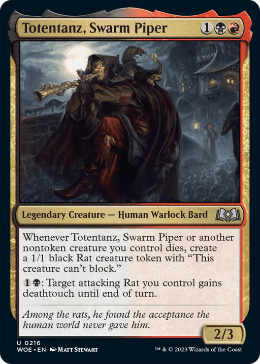 Totentanz Swarm Piper [Wilds of Eldraine] - MTG Single