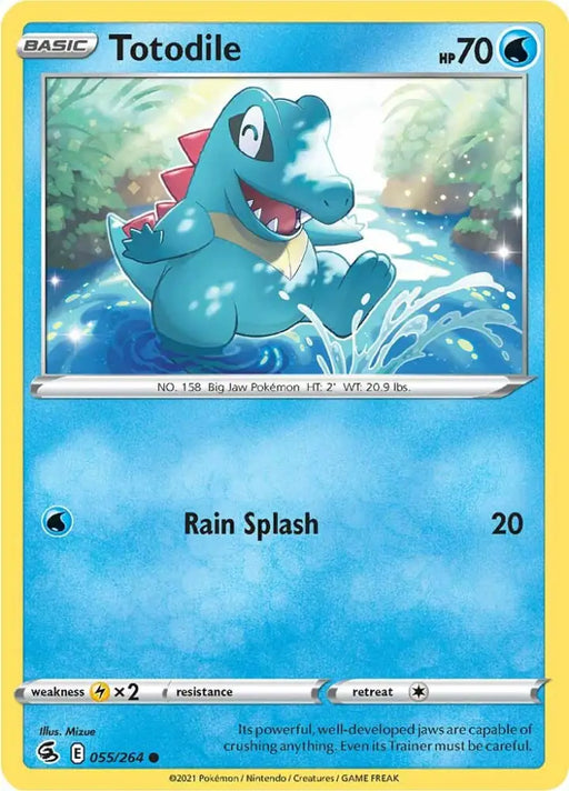 Totodile (055/264) [Sword & Shield: Fusion Strike] - Pokemon Single