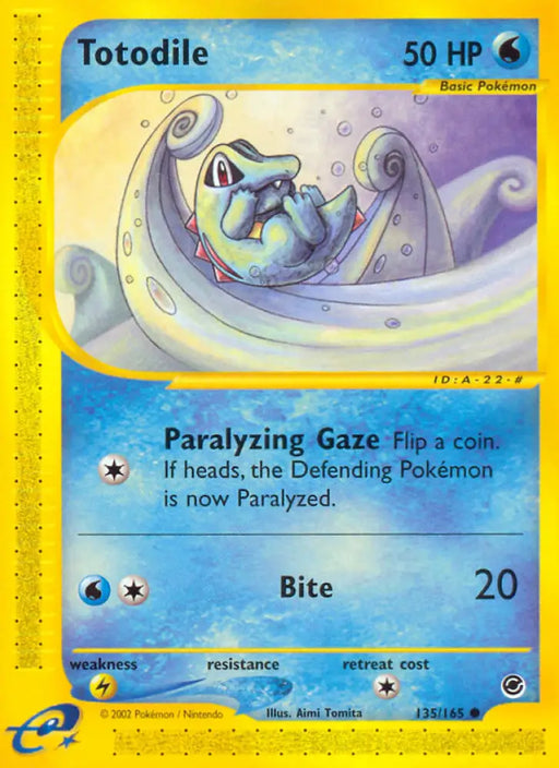 Totodile (135/165) [Expedition: Base Set] - Pokemon Single