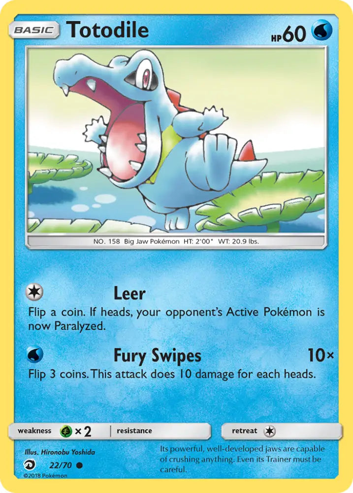Totodile (22/70) [Sun & Moon: Dragon Majesty] - Pokemon Single