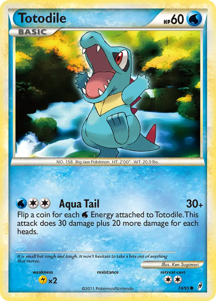 Totodile (74/95) [HeartGold & SoulSilver: Call of Legends] - Pokemon Single