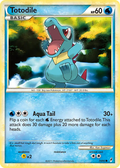Totodile (74/95) [HeartGold & SoulSilver: Call of Legends] - Pokemon Single