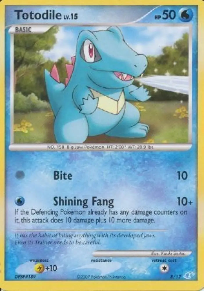 Totodile (8/12) [Diamond & Pearl: Trainer Kit - Manaphy] - Pokemon Single