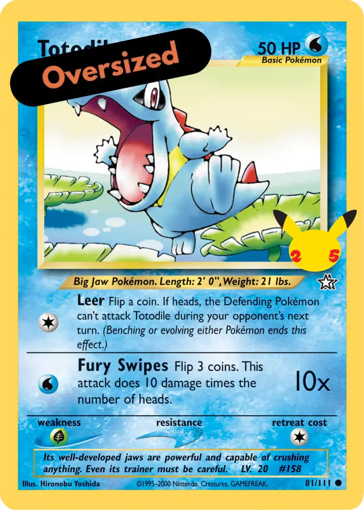 Totodile (81/111) (Jumbo Card) [First Partner Pack] - Pokemon Single