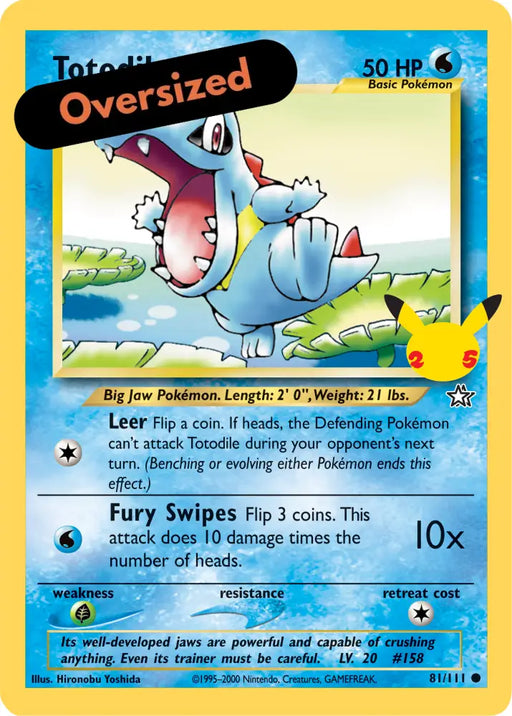 Totodile (81/111) (Jumbo Card) [First Partner Pack] - Pokemon Single