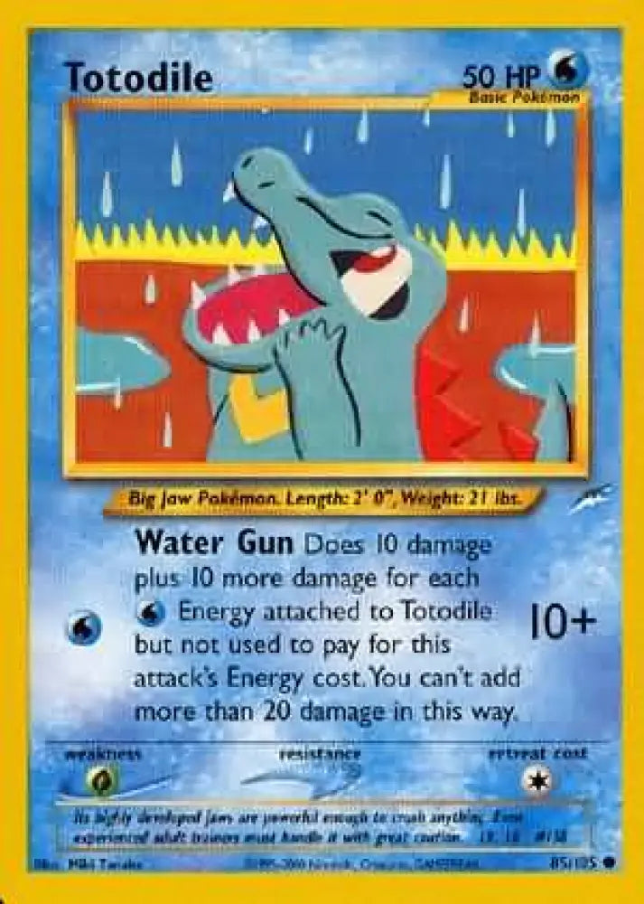 Totodile (85/105) [Neo Destiny Unlimited] - Pokemon Single