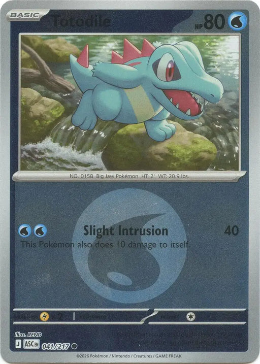 Totodile (Energy Symbol Pattern) (041/217) [ME: Ascended Heroes]