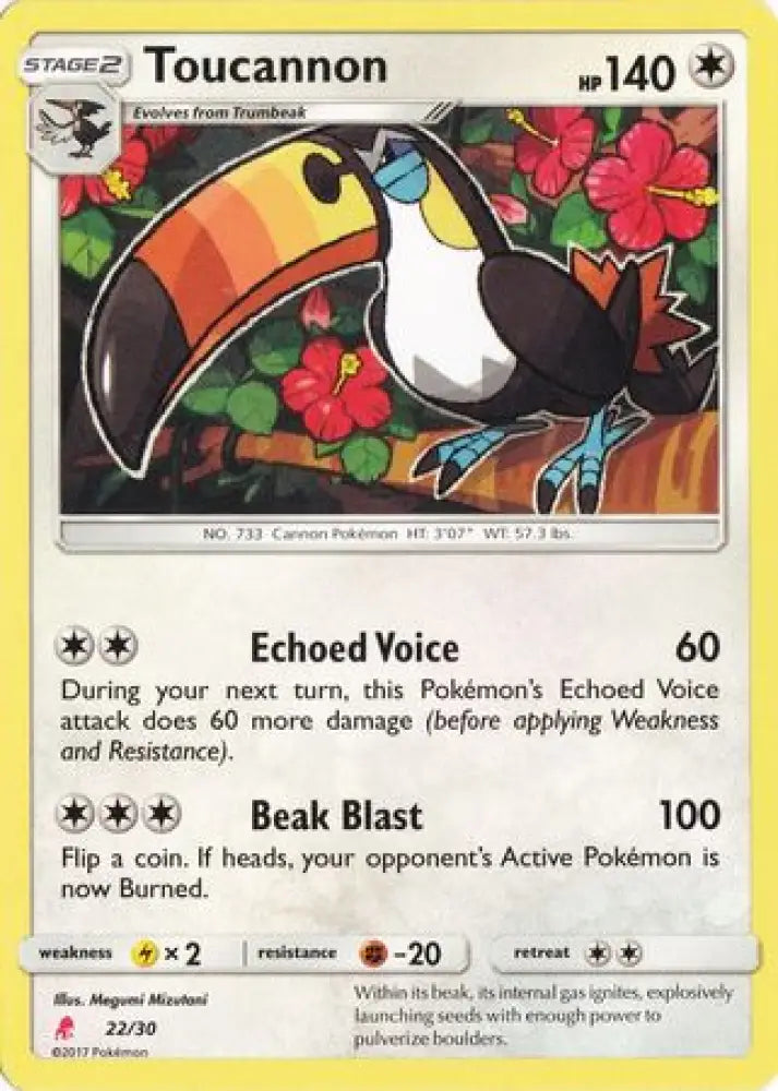 Toucannon (22/30) [Sun & Moon: Trainer Kit - Lycanroc] - Pokemon Single