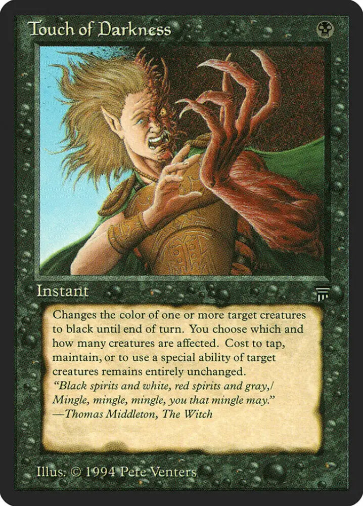 Touch of Darkness [Legends] - MTG Single