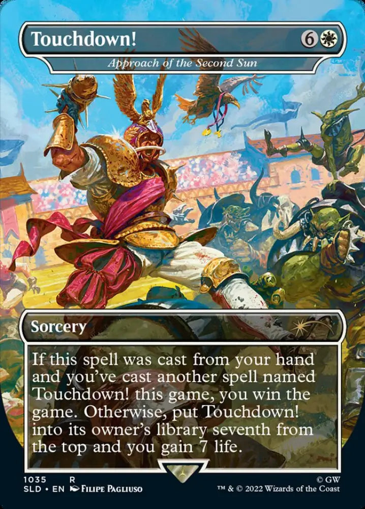 Touchdown! - Approach of the Second Sun (Borderless) [Secret Lair Drop Series] - MTG Single