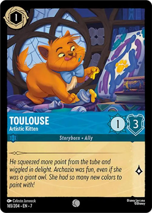 Toulouse - Artistic Kitten (165/204) [Archazia’s Island] - Lorcana Single