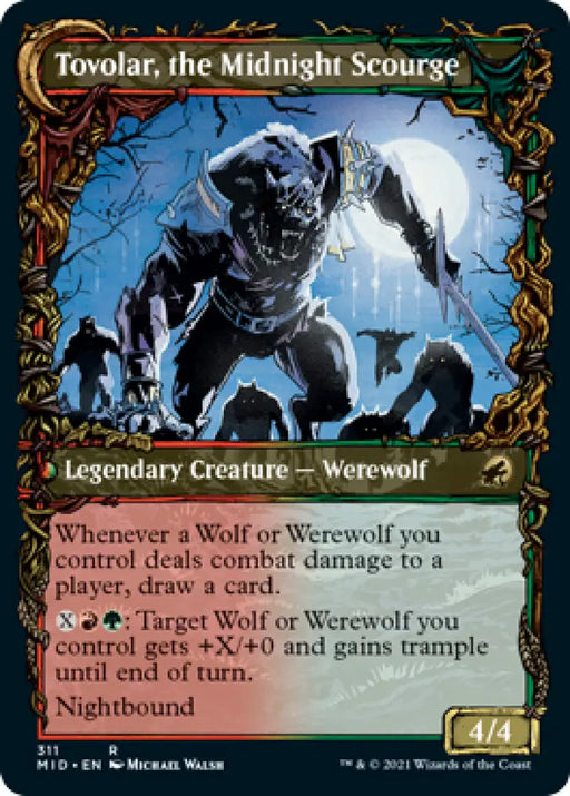 Tovolar Dire Overlord // Tovolar the Midnight Scourge (Showcase Equinox) [Innistrad: Midnight Hunt] - MTG Single