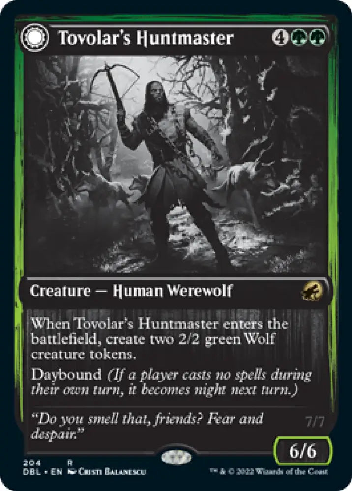 Tovolar’s Huntmaster // Tovolar’s Packleader [Innistrad: Double Feature] - MTG Single