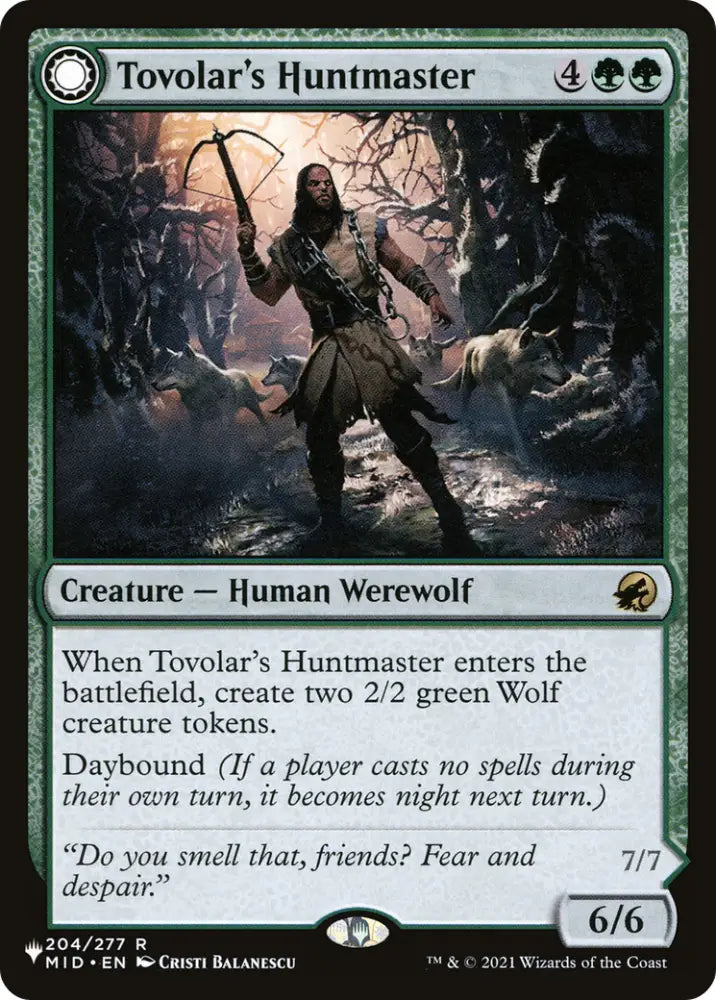 Tovolar’s Huntmaster // Tovolar’s Packleader [Secret Lair: From Cute to Brute] - MTG Single