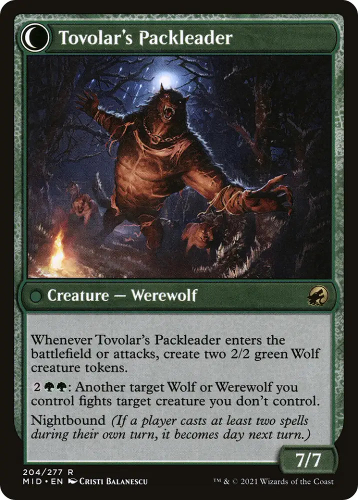 Tovolar’s Huntmaster // Tovolar’s Packleader [Secret Lair: From Cute to Brute] - MTG Single