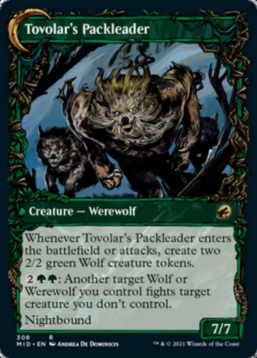 Tovolar’s Huntmaster // Tovolar’s Packleader (Showcase Equinox) [Innistrad: Midnight Hunt] - MTG Single