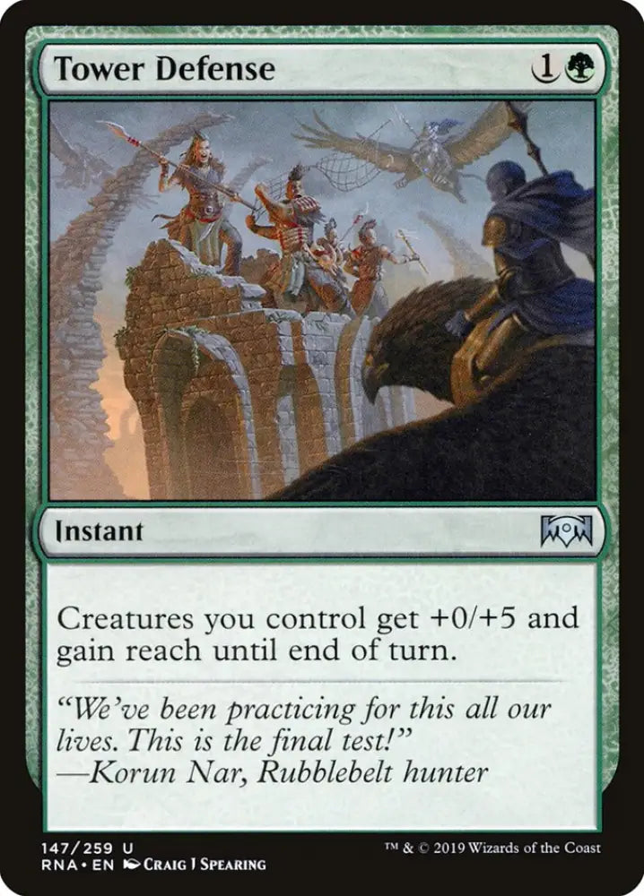 Tower Defense [Ravnica Allegiance] - MTG Single