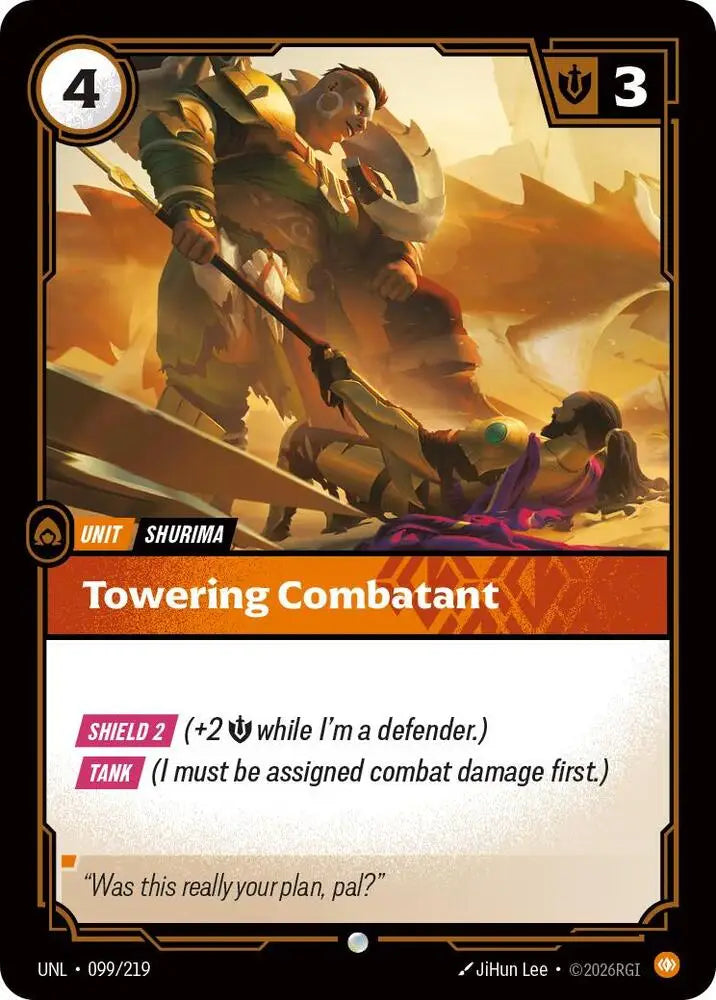 Towering Combatant (099/219) [Unleashed]