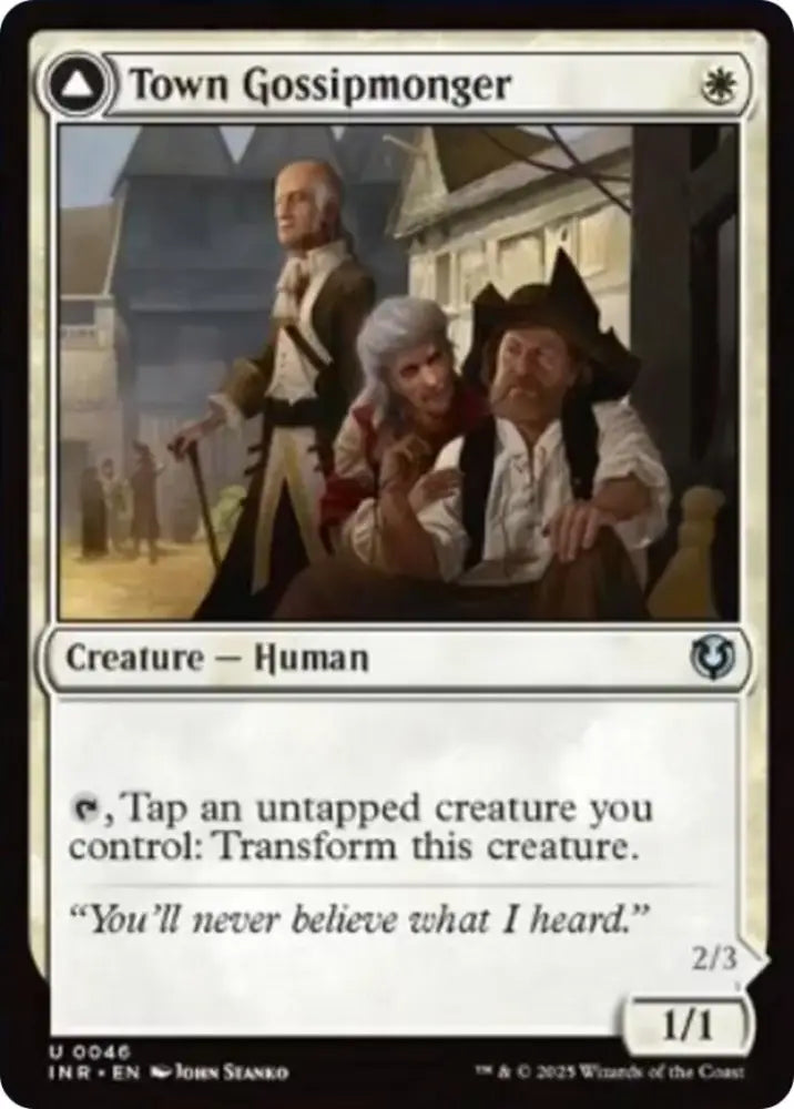 Town Gossipmonger // Incited Rabble [Innistrad Remastered] - MTG Single