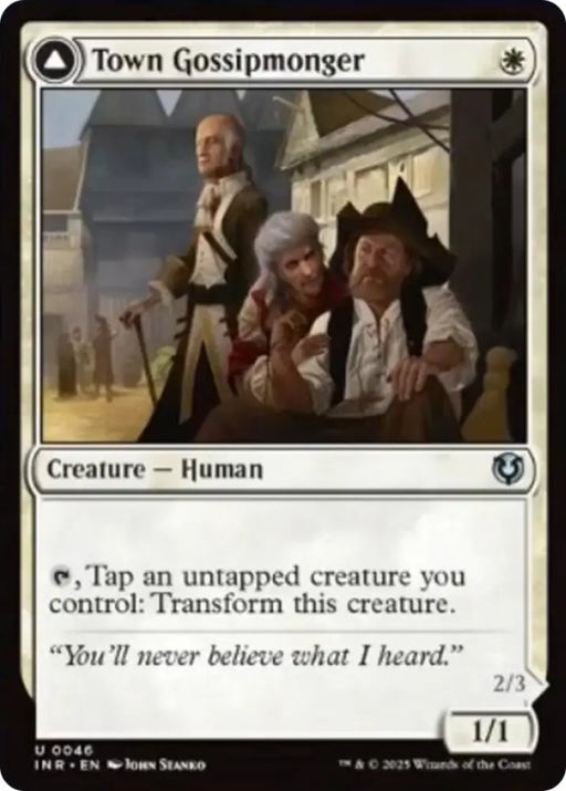 Town Gossipmonger // Incited Rabble [Innistrad Remastered] - MTG Single